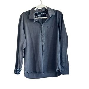 Ted Baker Men's Pique Shirt Button Up Long Sleeve  Size 5 (US XL)
